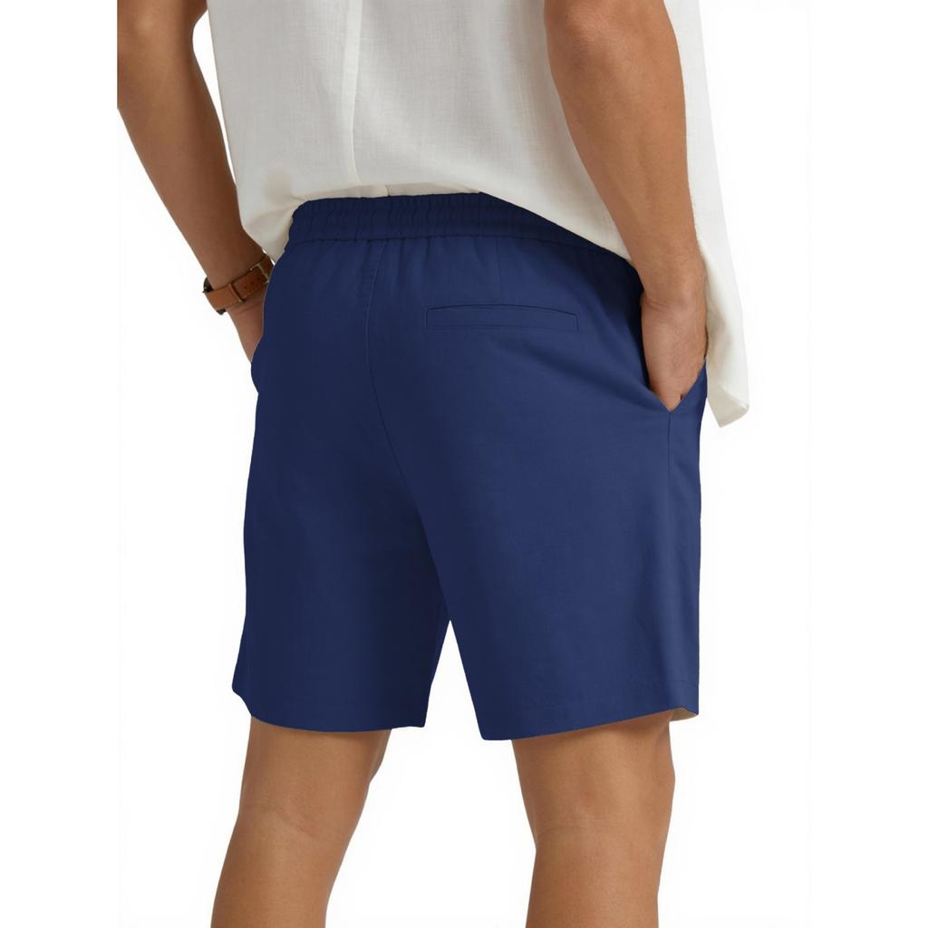 Men's Sport Casual Beach Pants - Men's Lightweight Linen Loose Five-pocket Shorts