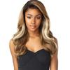 13*4 Front Lace Wig Women With Large Wave Highlights Long Curly Hair Fluffy Full Headgear