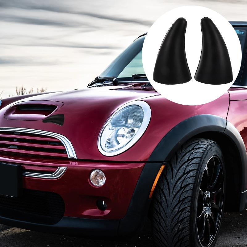 2pcs 3D Cool Design Car Sticker - Devil Horn, Anti-collision Small Saplin, Car Roof Decoration, Roof Sticker, 3D Sticker