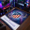 Crystal Velvet Rug Atletico Madrid Print Custom Name Text Floor Mat Home Decor
