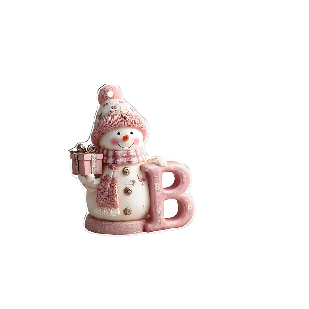 26 English Letters Christmas Decorations 2D Acrylic Decorative Ornaments