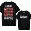 Vintage S-Slipknots Prepare for Hell Tour Schwarzes T-Shirt Heavy Metal Rockband Männer Frauen Hip Hop Ästhetik Grafik T-Shirts