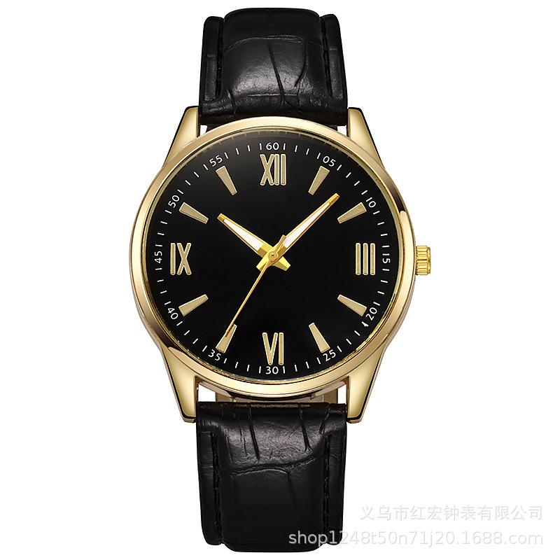 Men's Watch New Business Men's Watch Casual Geneva Quartz Watch Belt Watch