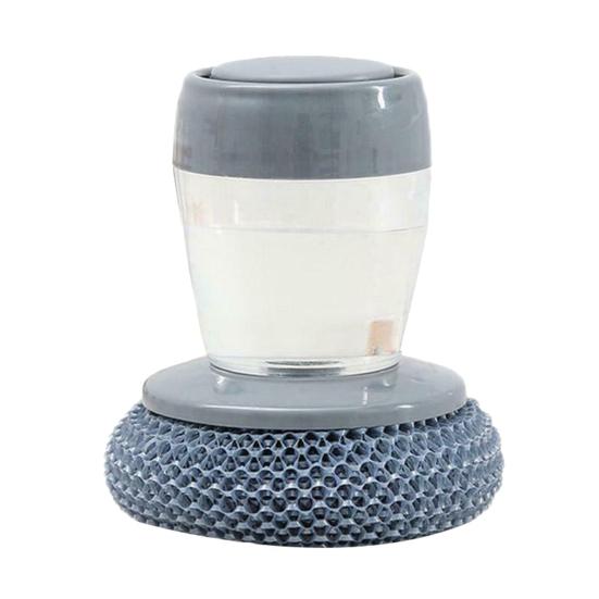 

Пластиковая практичная щетка для мытья посуды с защитой от ржавчины и емкостью для хранения