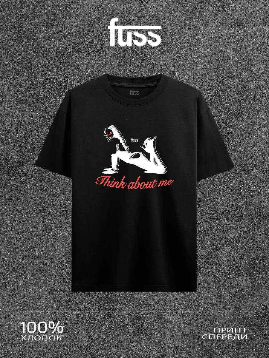 Y2K T-shirt with Think about me print L