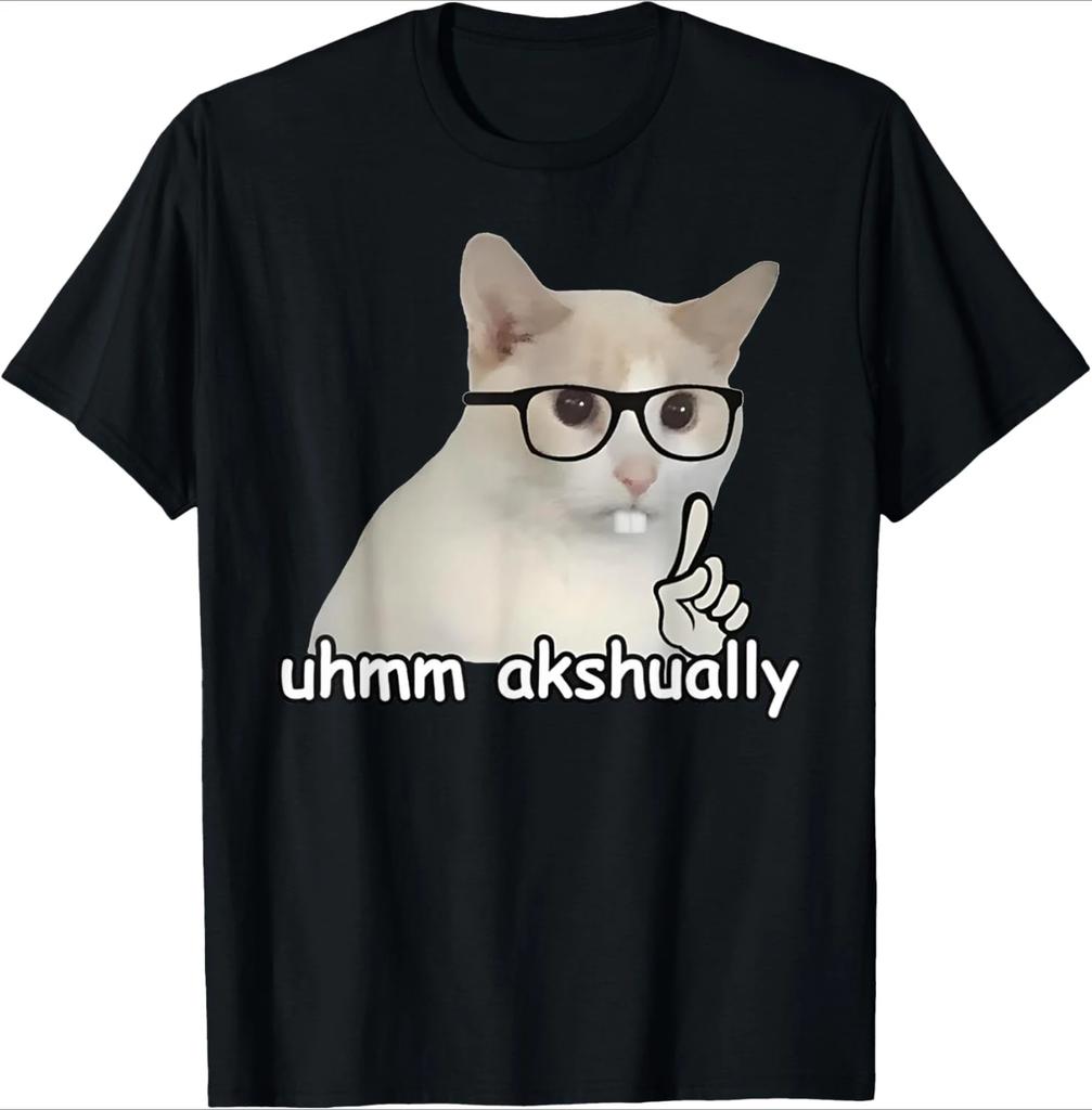 Sad Cat Print TShirt for Women Summer Humorous Fashion Casual Loose Harajuku Tops Crew Neck Short Sleeve Tshirts Unisex