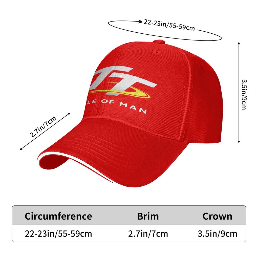 Isle Of Man Tt Baseball Cap Stylish Men Adult Hip Hop Hats Sun Visor Design Hiking Fishing Baseball Caps Gift Idea