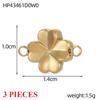 3PCS/LOT CARLIDANA Handmade Gold Plated Stainless Steel Charms, Sun Star Flower Butterfly Pendants for Bracelet Necklace Making