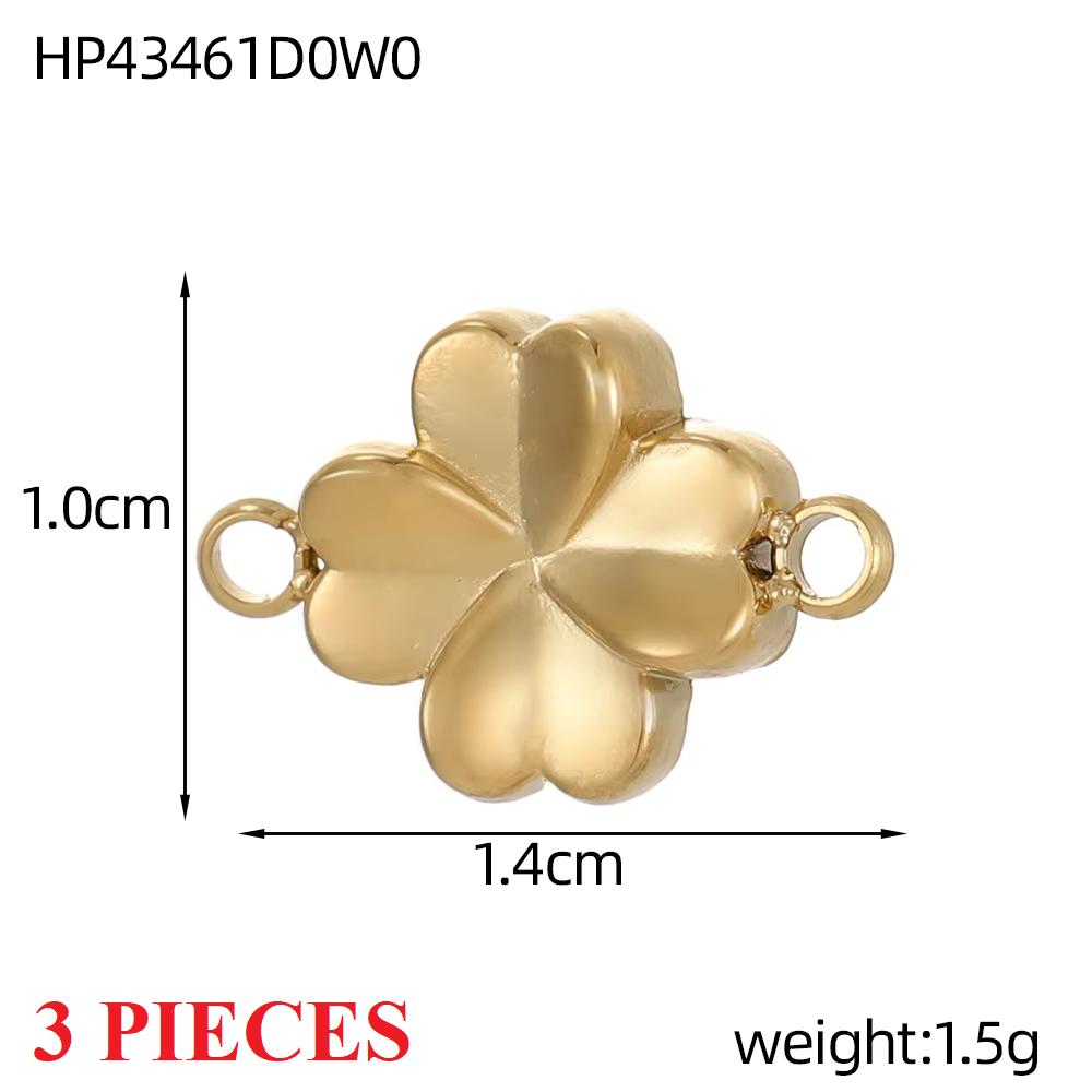 3PCS/LOT CARLIDANA Handmade Gold Plated Stainless Steel Charms, Sun Star Flower Butterfly Pendants for Bracelet Necklace Making