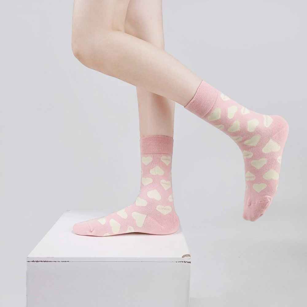 Valentine's Day Love Mid-Tube Socks Funny Women Socks Fashion Love Heart Socks Couple