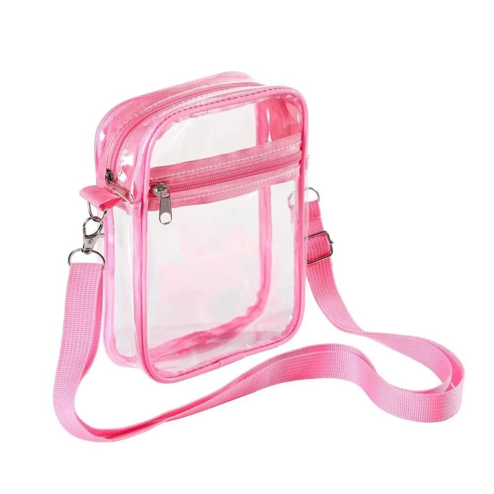 Adjustable Shoulder Strap Crossbody Bag Large Capacity Transparent Messenger Bag  Travel