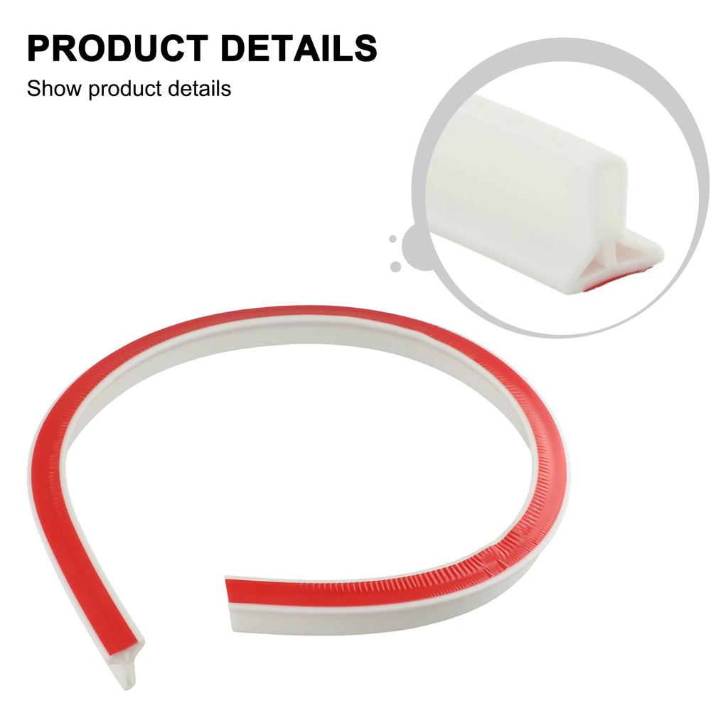 Waterproof Rubber Shower Barrier Strip Keeps Water Contained 50 300cm Length