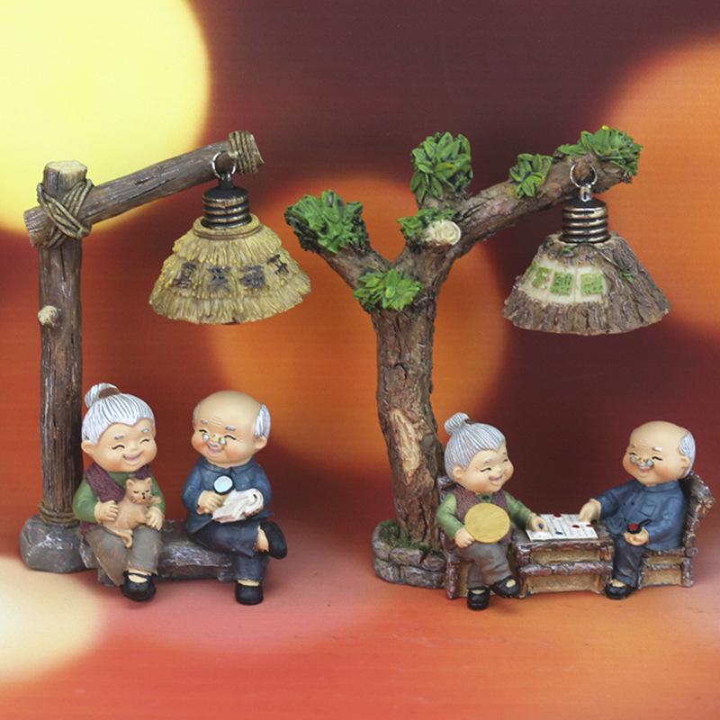 "Decor creativ pentru casă cuplu japonez în vârstă pentru nunți și cadouri - Model 935-1"