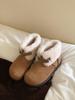 Soft Leather Edition~ Snow Boots Women's Winter 2025 New Fashion Casual Versatile Plush Short Boots Plush Cotton Shoes