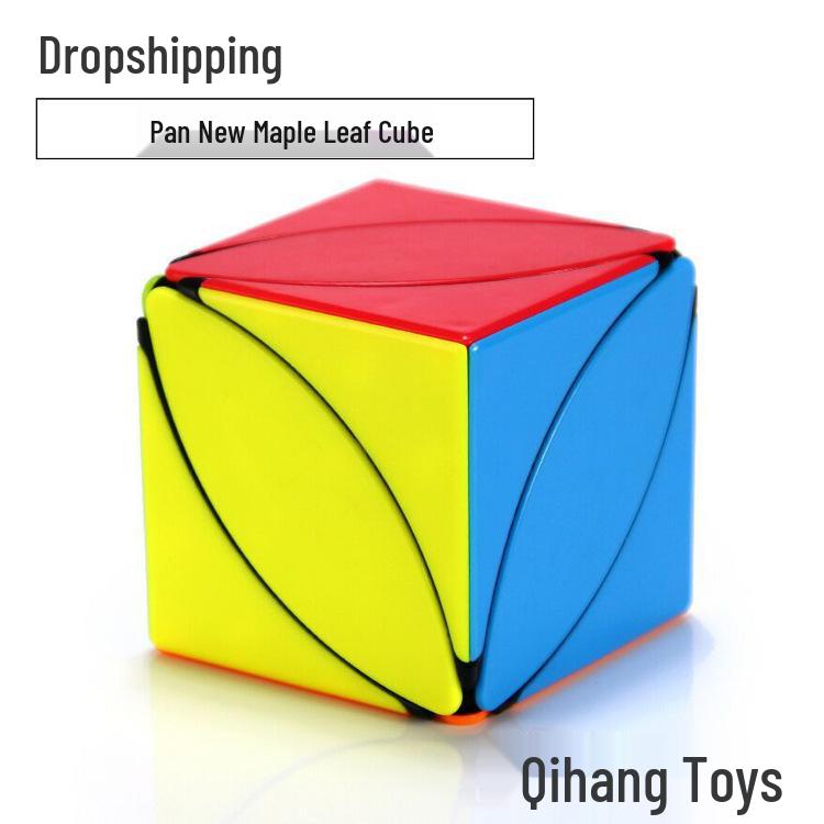 Solid Color Maple Leaf Magic Cube Pyramid Dinosaur Grid Dot Skewed Edge