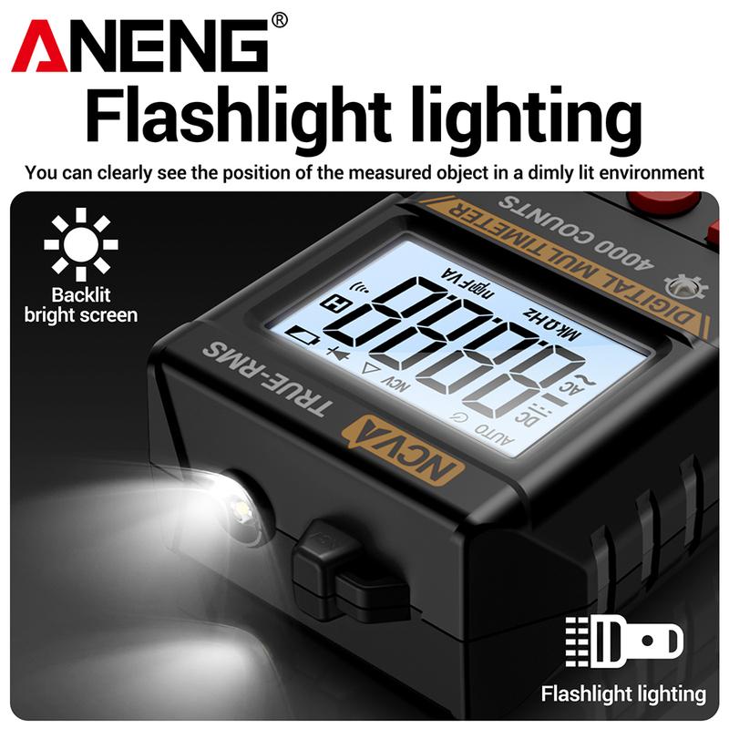 ANENG M114 Digital Multimeter + BT173 Battery Tester 4000 Counts Auto Ranging NCV Backlight Electrical Tool Kit
