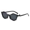 New Halloween Polygonal Glasses Women Y2K Punk Fashion Trend Street Pography Sunglasses Men in Black and White Color