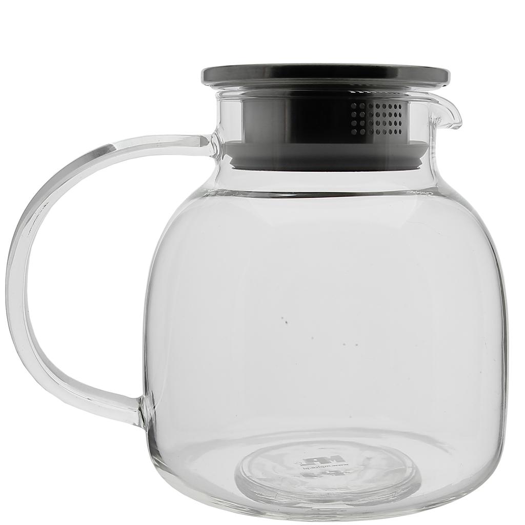 Glass Jug For Water, Juice, Tea, Coffee, Hot 1.2L
