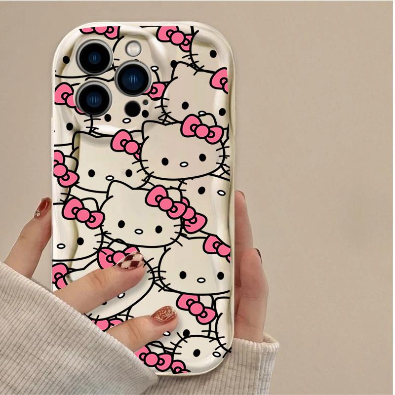 Phone Case For Xiaomi POCO X8 Pro 15T 5G M7 F7 X7 Pro M6 X6 F4 NFC X5 F6 5G Cartoon Hello Kitty Korean TPU Casing