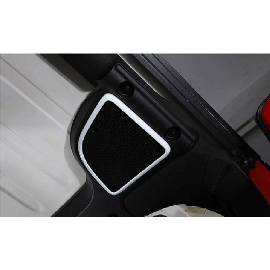 2X Roof Top Speaker Frame Cover Trim Decor Bezel for Jeep Wrangler JK 15+ White