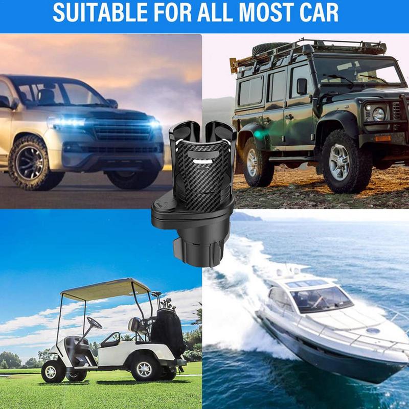 Car Cup Holder Expander Adapter 2 In 1 Vehicle Cup Holders Expander Universal Multifunctional Insert Car Drink Cup Holders