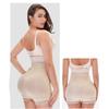 Adjustable Strap Front Zipper Lace Hem Tummy Control Hip Enhancer Shapewear Bodysuit