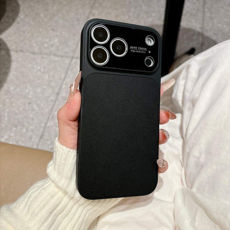 Luxury Cortex Leather Phone Case For iPhone 11 12 13 14 15 16 17 Pro Max 17 Plus Shockproof Bumper Back Cases Cover