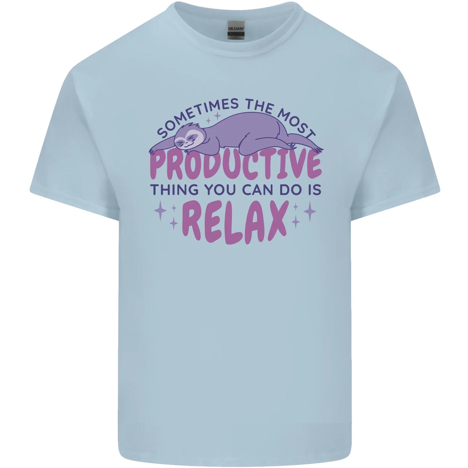 Funny Relaxing Sloth Kids T-Shirt Childrens 3XL