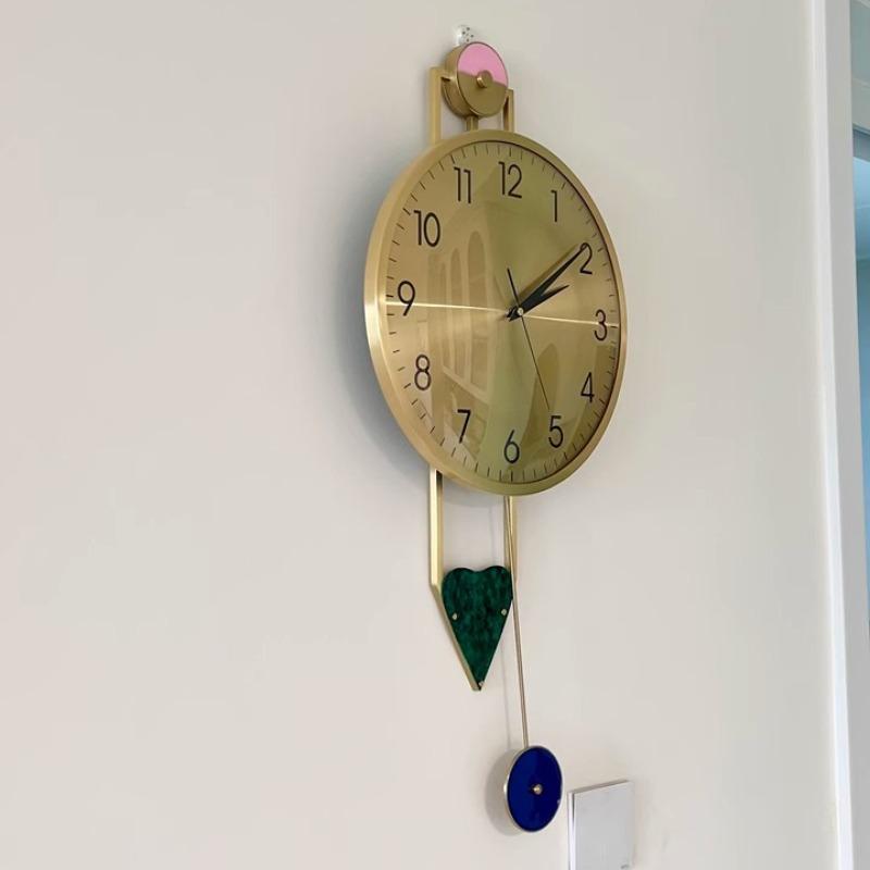 Modern Wall Clock Decorative Wall Watch Elegant Luxury Large Living Room Clocks Minimalist Silent Aesthetic Pendulum Watches