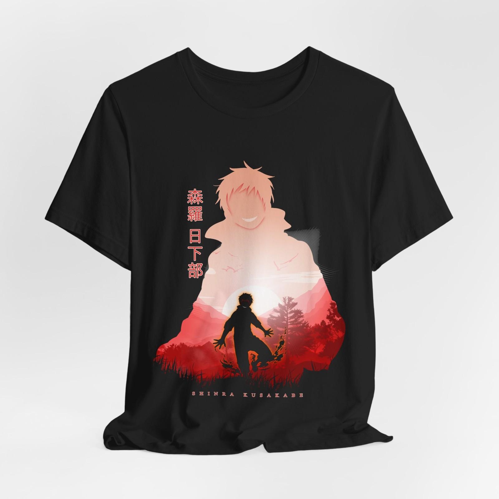 Shinra Kusakabe T-Shirt Mens Womens Tees Top Tee Tops, Anime Fire Force Shirt, Japanese Manga Graphic Top, Unisex S