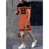 Set Casual Estivo da Uomo con Stampa Digitale 3D, Manica Corta e Pantaloncini - Adatto per la Corsa