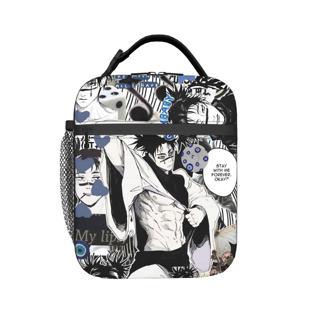 Choso Insulated Lunch Bag Thermal Bag Reusable,Meal Container Jujutsus Kaisens Anime High Capacity Tote Lunch Box Men Women