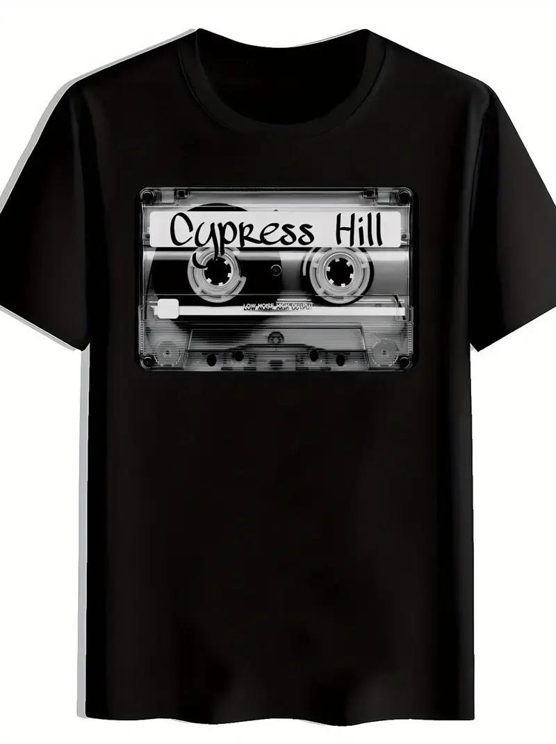 Black Cypress Hill Vintage Rock Band Graphic T-Shirt | Men s Casual Summer Top, Unisex T-Shirt M