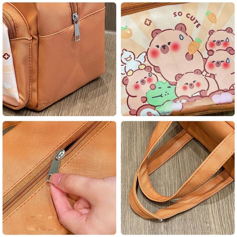 Large Capacity Impermeable Lunch Box Planner With Fun Animal Pattern Exemplary For Students Daily Meals