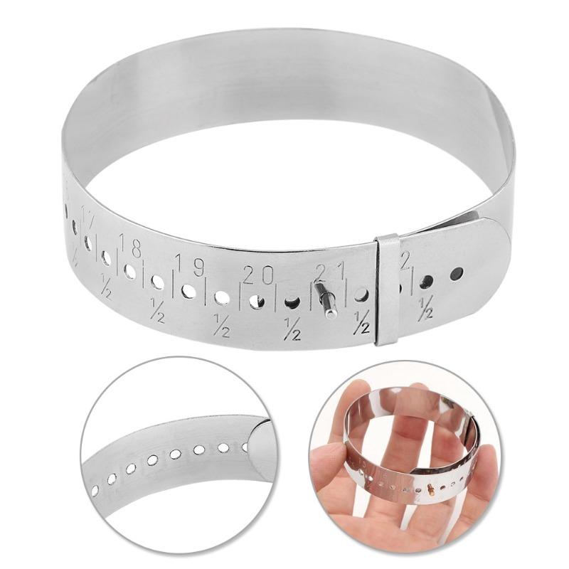 Stainless Steel Jewelry Making Tool Adjustable Bangle Gauge Sizer Jewelry Jewellery Making Bracelet Sizing Tools for Jeweler