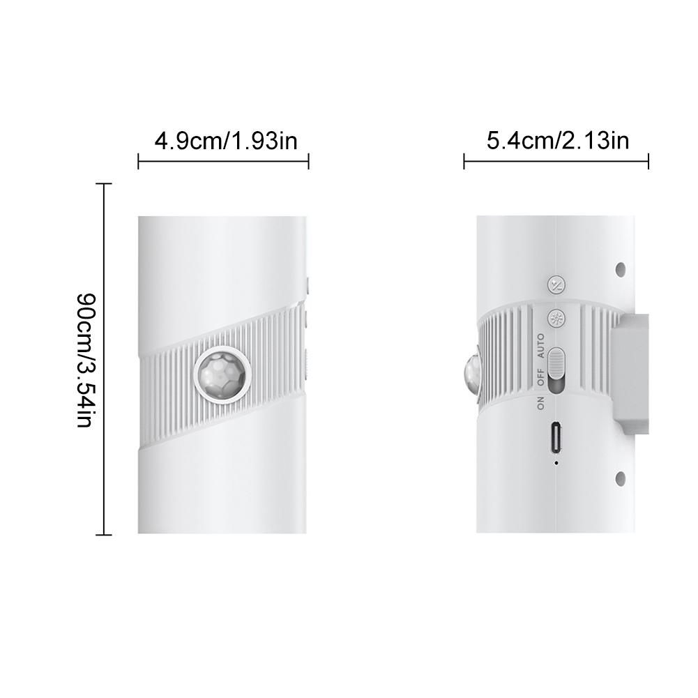 LED Intelligent Wall Lamp with Motion Sensor Wireless Night Light Adjustable Atmosphere Light for Bedroom Living Room Lighting
