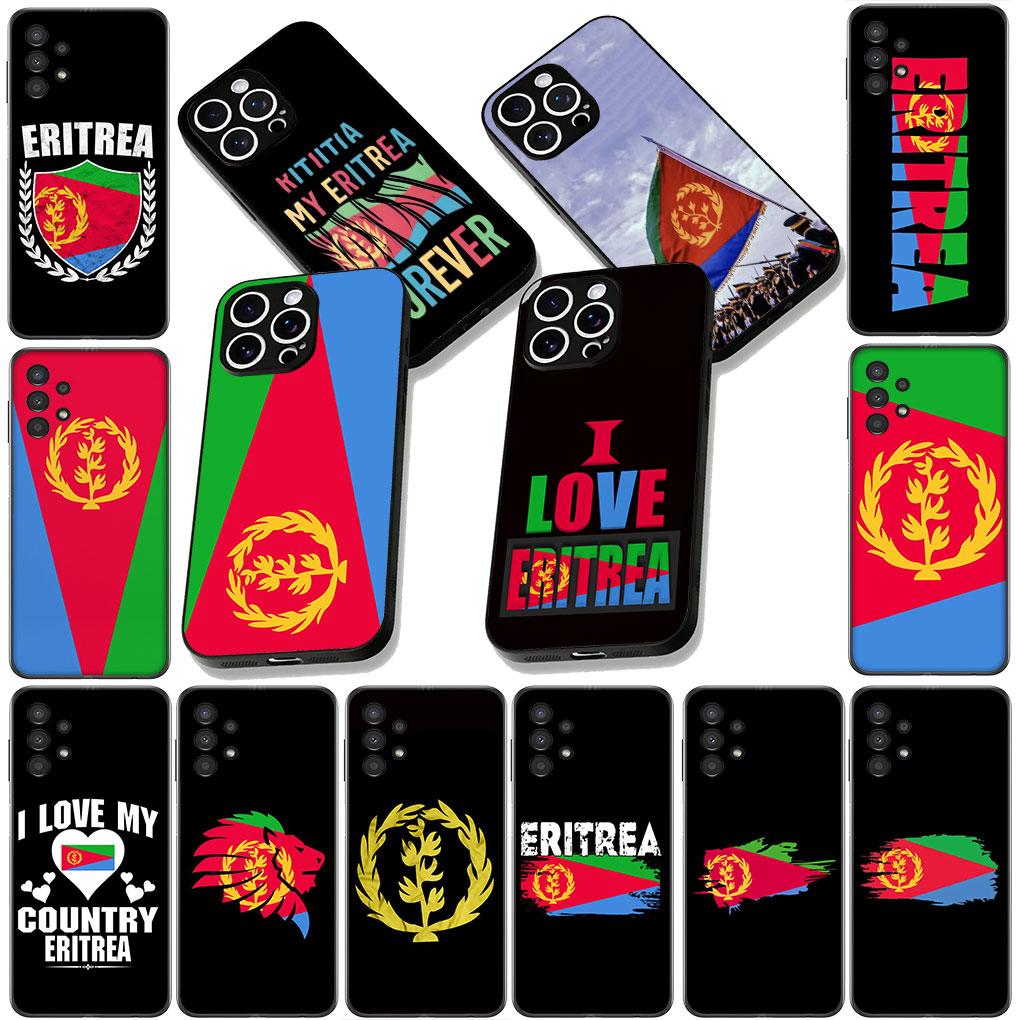 Soft Cover for Samsung Galaxy S25 S24 S23 FE Plus Ultra S7 Edge A16 A15 5G s25+ Coque Phone Case Red Eritrean Eritrea Flag