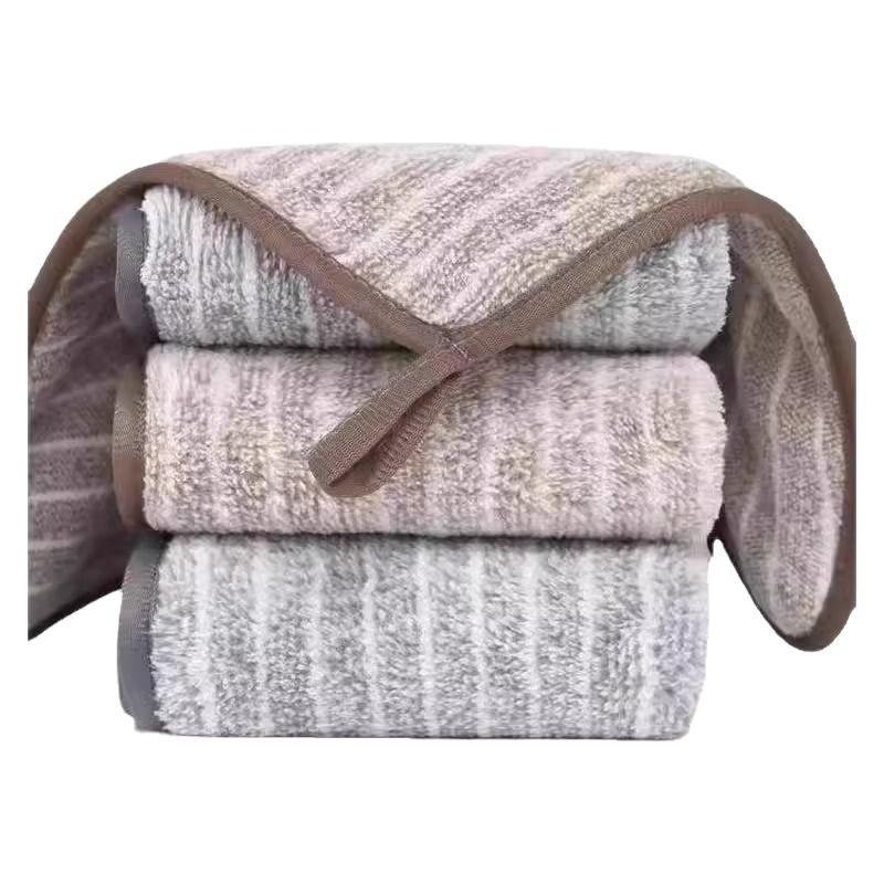 Striped Edge Oil-Removing Dishcloth: Thick, Lint-Free, Non-Stick, Absorbent Scouring Pad.