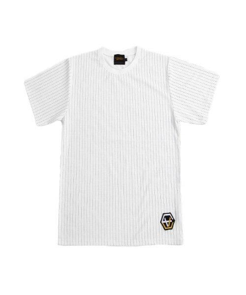 Eight Volume Ev Emblem Stripe Tee (White) White/M