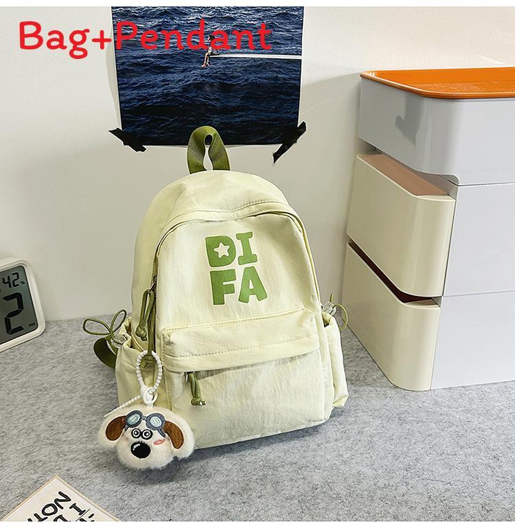 Jugend-Campus-Rucksack mit Buchstabenmuster und Nylon für Studenten