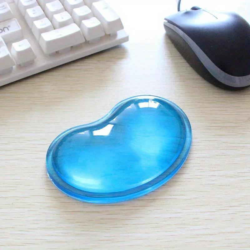 Silicone Heart-shaped Computer Mouse Wrist Pad 3D Wavy Comfort Gel Computer Mouse Hand Wrist Rests Support Cushion Pad