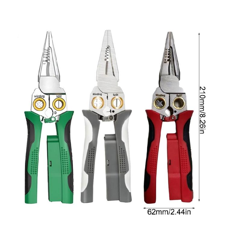 8 In 1 Wire Stripping Pliers Multifunction Electrician Cable Stripper Splitting Repair Hand Tool Pliers
