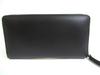 Authentic GUCCI Moon Logo Black Leather Round Zip Long Wallet #a854  Seller Refurbished