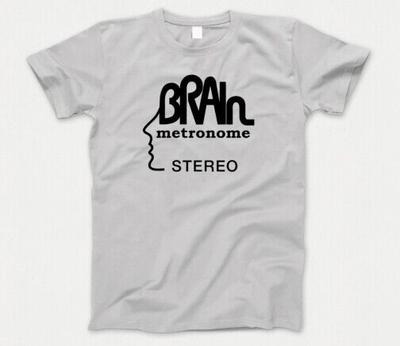 Brain Records T-Shirt 753 Musiklabel Metronom Stereo Guru Guru Neu! Cluster