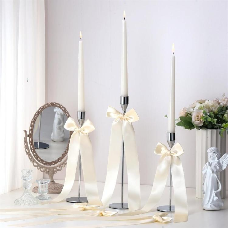 12 Piece Elegant Satins Ribbon Bowknots User Friendly Design Ribbon Gift Wrapping Supplies For Wedding Birthday Decorations