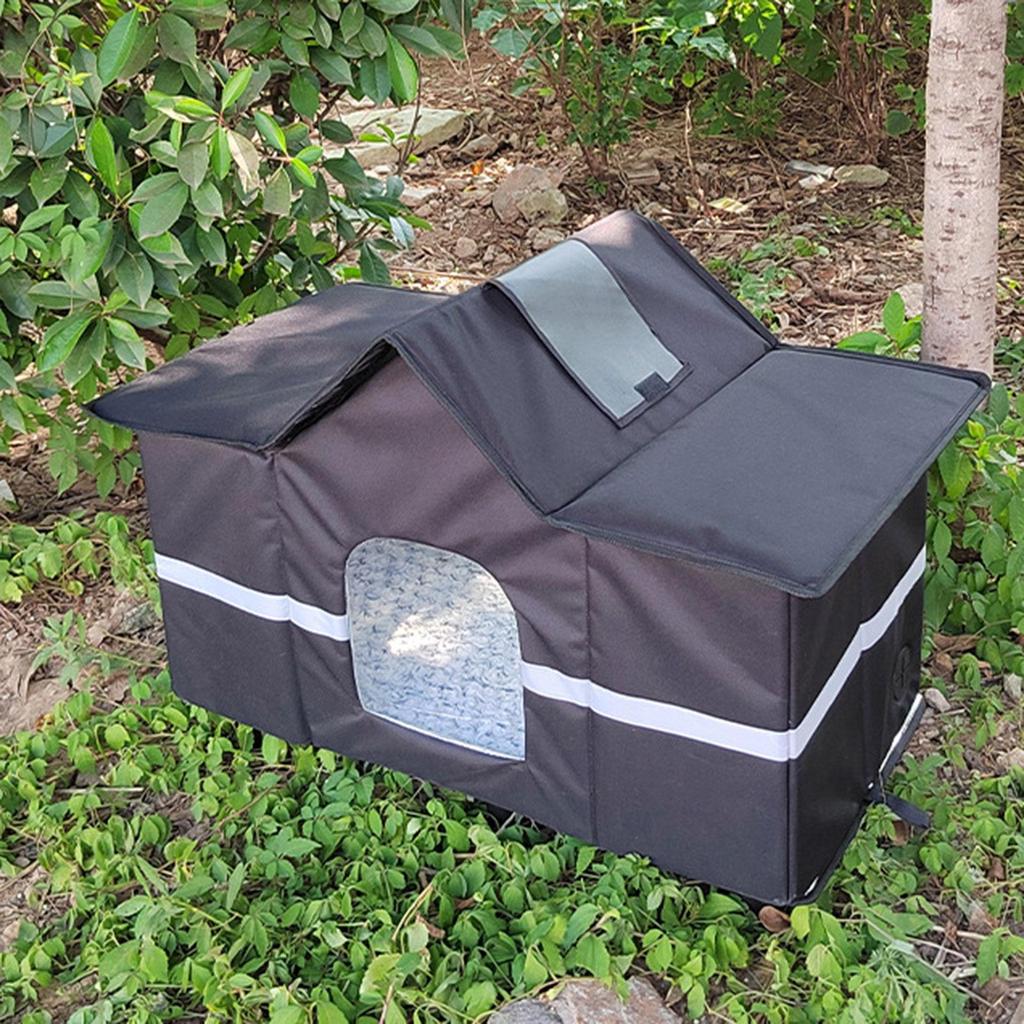 Outdoor Cat House Winter Warm Homeless Cat Tent Dog House Waterproof Kitten Kennel for Small Cat Puppy Pet Supplies