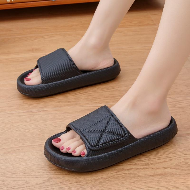 Domácí pantofle pro páry Platformové nazouvací sandály s otevřenou špičkou Měkká podrážka Lehké ležérní boty Letní městské procházky Plážové sandály Sandalias