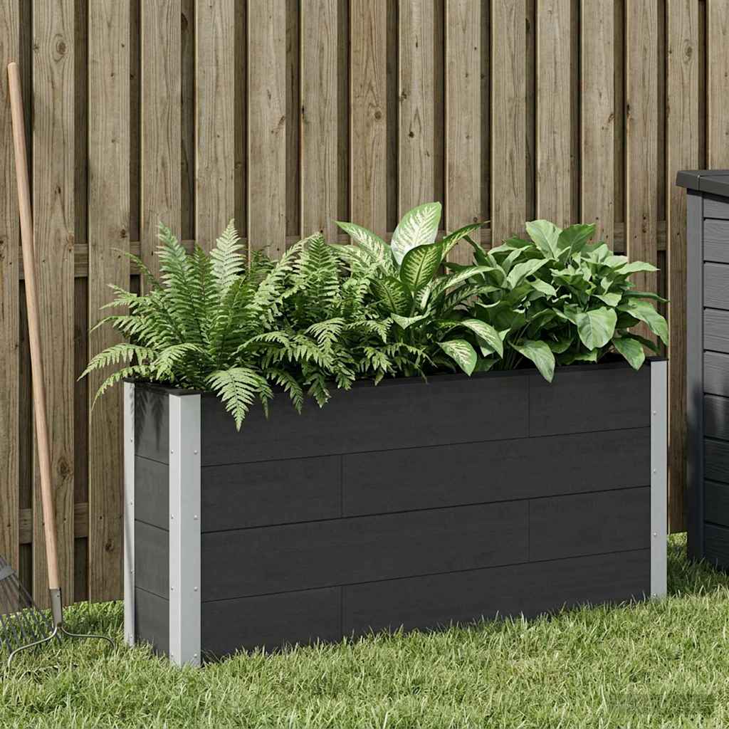 Raised Garden Bed Black 150 X 30 X 72 Cm