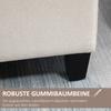 Panca con Spazio Contenitore, Panca Imbottita con Aspetto Lino, Pouf Contenitore con Gambe in Legno
