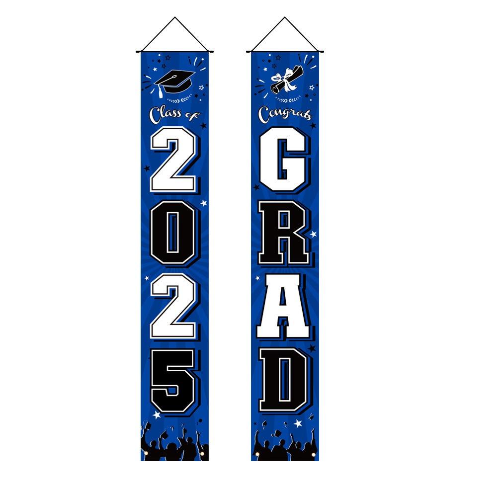 

Celebrate Graduation Photography Backdrop Class of 2025 Porch Hanging Flag Studio Prop Style 1